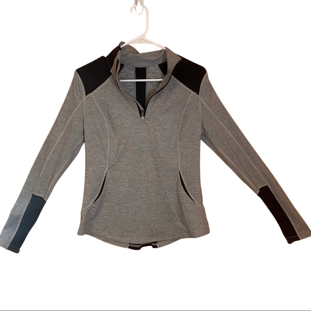 Grey & black athletic pull over
